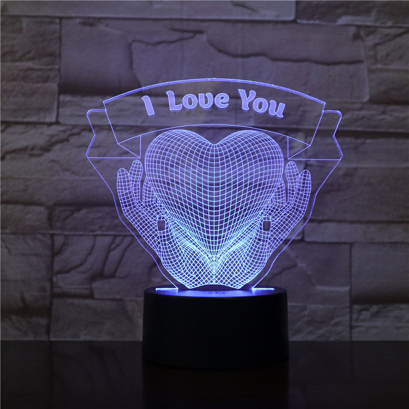 Holding Love 3D Night Light