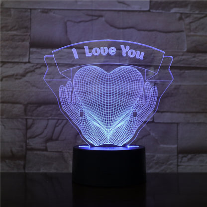Holding Love 3D Night Light