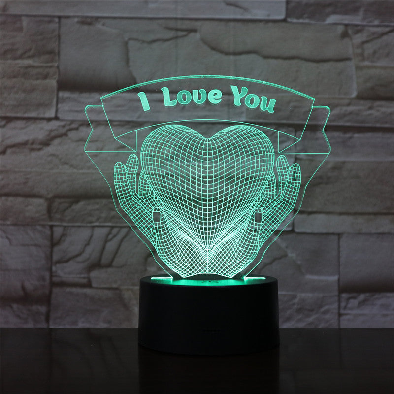 Holding Love 3D Night Light