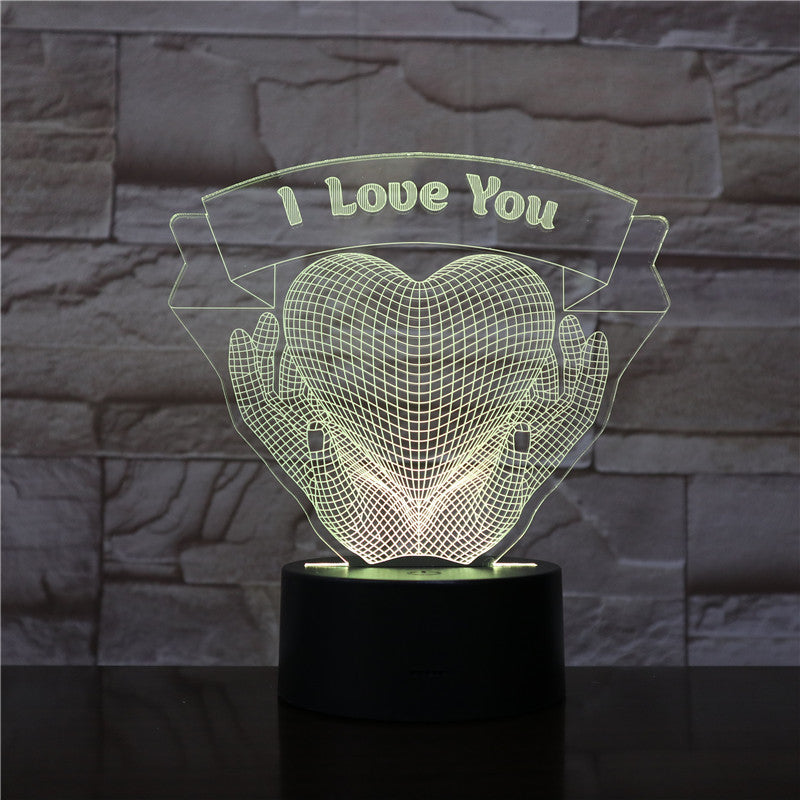 Holding Love 3D Night Light