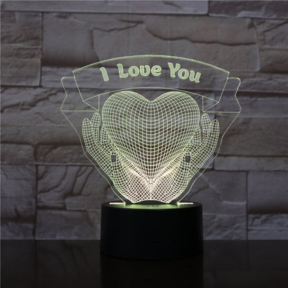 Holding Love 3D Night Light