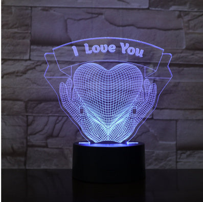 Holding Love 3D Night Light